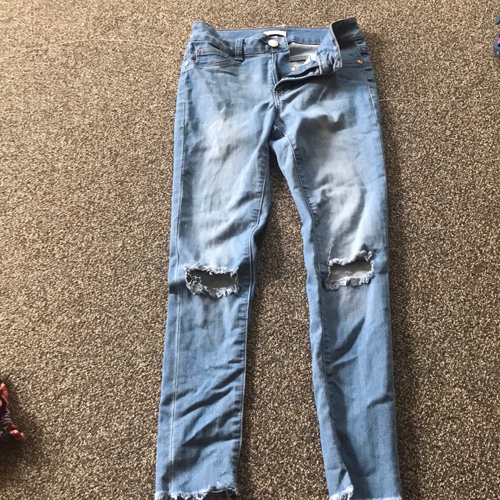 • Blue Asphalt Skinny Jeans
